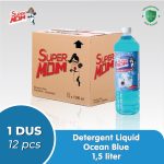 SuperMOM – Detergent Liquid ocean blue 1500 ML( isi: 12 Botol x 1,5 Liter )