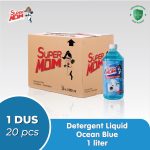 SuperMOM – Detergent Liquid ocean blue 1000 ML (isi: 20 Botol x 1 Liter)