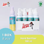 SuperMOM - Hand Sanitizer Lemon Fresh 100 mL Anti Bakter & Virus ( kemasan: 8 Botol x 100 mL )